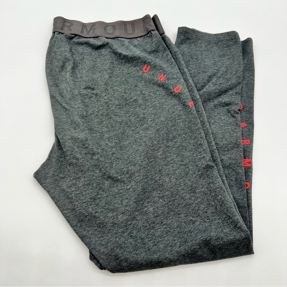 Under Armour Women’s Fitted HeatGear Gray Sweatpants w/Elastic Waistband-Size XL